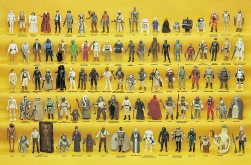 Vintage star wars - star, figures