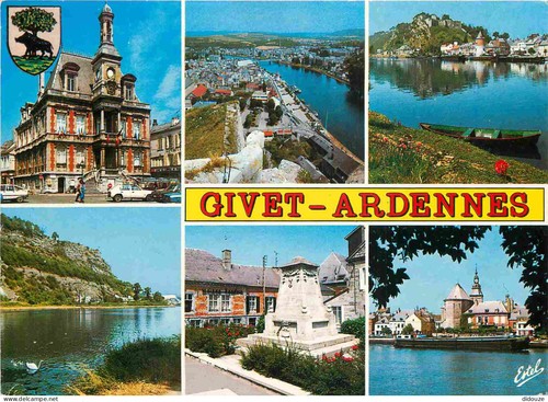 Carte postale givet - postale,