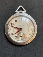 Ancienne Montre Gousset Mecanique Reglia Chronomètre Vintage Old Watch 