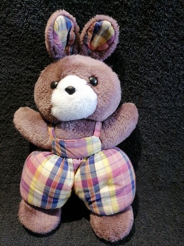 Doudou peluche vintage lapin - peluche,