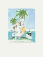 Raymond PEYNET JE ME LAISSERAI TENTER PAR LES FRUITS DE MER... 1985 lithographie