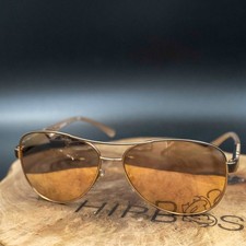 Lunettes de soleil Burberry vintage B3080 1235/7J monture dorée verres miroir...