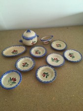 DINETTE EN GRÈS 10 PIÈCES - VINTAGE - DÉCO  ANNÉES 60 !!!!!!!!!!!!