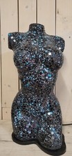 Lampe buste femme mosaique