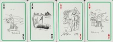 Golf Golfeur 4 playing cards