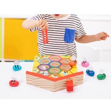 Clip Abeille Jeu Ruche Jeu Pince Abeille à Ruche Jouet Clip Petites Abeilles