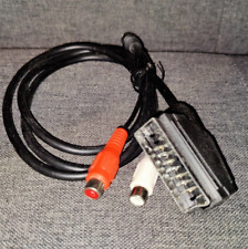 Câble entrée/ sortie Prise Péritel mâle vers S-Vidéo + 2RCA audio female 1m noir