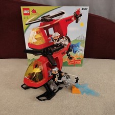 Lego Duplo 4967 - l'Hélicoptère des Pompiers - complet  - Fire