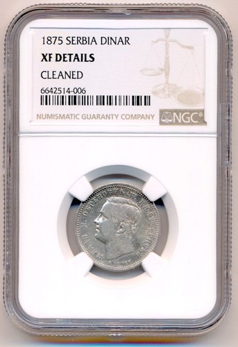 Serbie pièce dinar - dinar, ngc