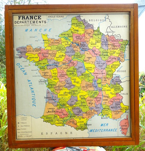 Ancienne carte géographie - carte,
