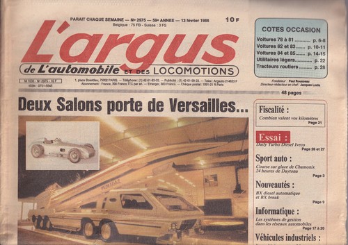 Argus 2975 daily turbo - n°2975,