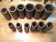 MAC & SNAP ON TOOLS 12PCS JEU DE DOUILLES À CHOCS PROFONDES MER 6 POINTS 1/2DR 