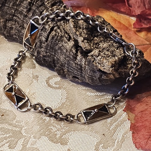 Bracelet argent émaux - argent,