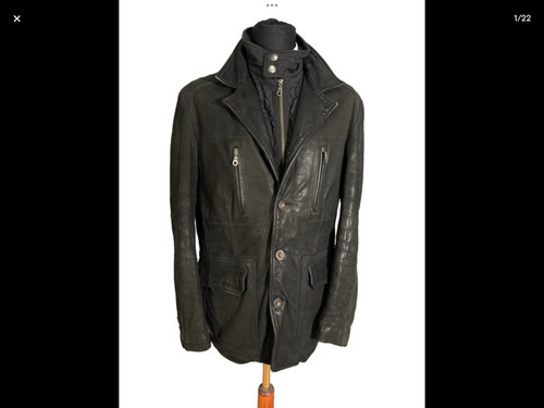 Veste cuir noir marlboro - en,