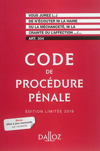 Code procédure pénale - code,
