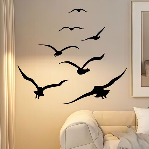 Autocollant art mural mouette
