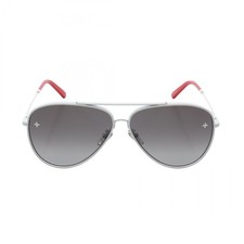 Lunettes de soleil LOUIS VUITTON LV Pilot métal plastique blanc noir rouge oc...