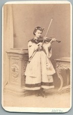 CDV 1867 Autriche Jeune Violoniste & son Violon Photo Ost Wien Foto Violinist