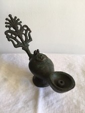 LAMPE À L’HUILE BRONZE STYLE ANTIQUE/19 ème(?)