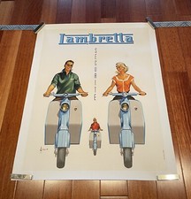 Affiche Lambretta, Moto