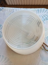 plafonnier globe industriel holophane blanc très bon état