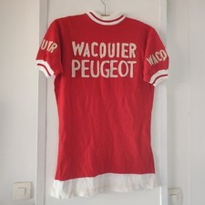Maillot Cyclisme vintage Wacquier-Peugeot – Années 70 – Collection (ref 0)