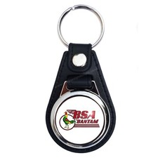 BSA BANTAM Porte-Clés En Similicuir / Porte-Clés. Classiques Motos BSA.