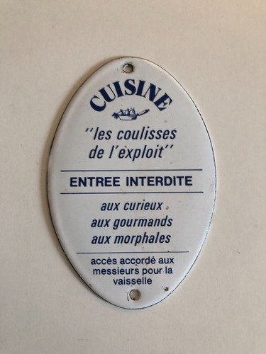 ❤️Jolie plaque émaillée