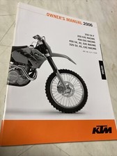 KTM 250 SX-F EXc racing 400 450 XC 525 Manuel utilisateur propriétaire notice