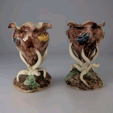 Paire De Vases Palissy Thomas
