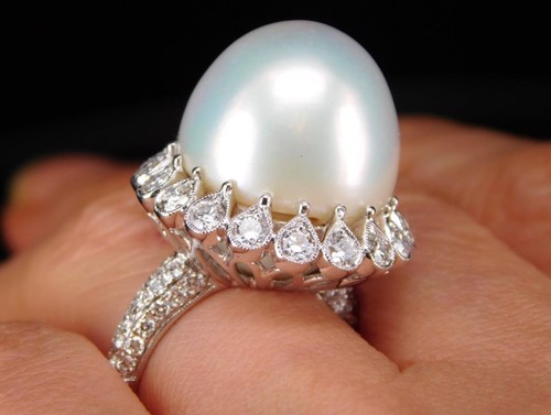 Bague couronne halo diamants - couronne,