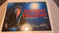 ORIGINAL CALENDRIER A SPIRALES  OFFICIEL  2015  JOHNNY HALLYDAY    43X31CM
