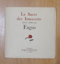 FAGUS | Le Sacre des Innocents | L'un des 305 ex. sur vergé d'Arches