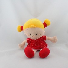Doudou poupée rouge rose pois MINIMI - 19711