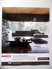 PUBLICITE-ADVERTISING :  ROCHE BOBOIS  2015 Canapé Présence,Meuble,Sacha Lakic