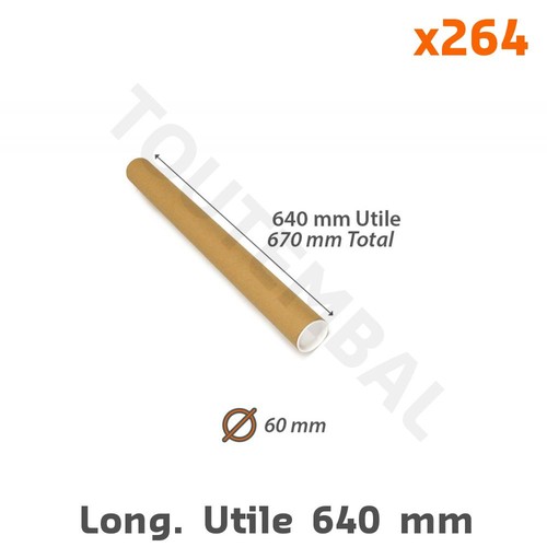 Tube carton cylindrique - , Ø