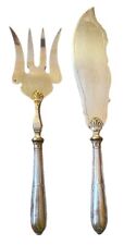 Couverts Anciens à servir le Poisson en Argent Fourré poinçon VL