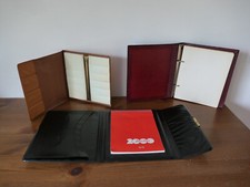 Lot 3 porte-documents porte-notes classeur vintage