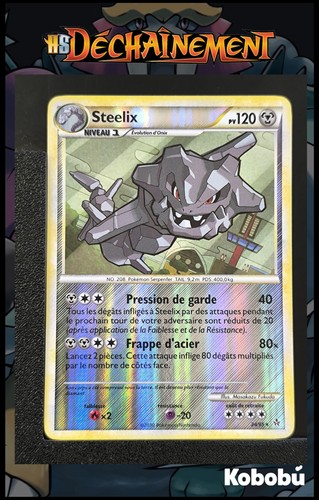 Carte pokémon steelix 95 - pokémon, 24/95
