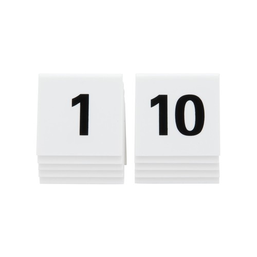 Lot numéros table - 10,