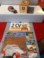 1/43 Citroën 2cv dolly gris et rouge de mars 1985 boite et fascicule 115 hachtte