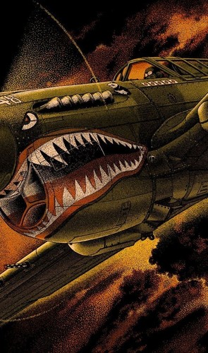 Plaque métal avion - , guerre