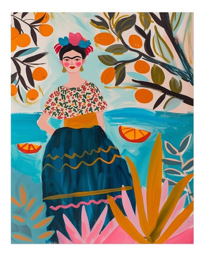 Art mural floral vivant