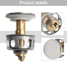 Bouchon de baignoire contemporain en cuivre pour lavabo de salle de bain ajoute