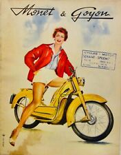 1955 MONEY GOYON MOTO VELOMOTEUR 98 115  200 232 CM3 DEPLIANT