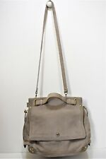 Jérome Dreyfuss, Sac porté main ou épaule " JOHAN " en cuir gris façon lézard