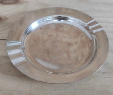 CENDRIER VIDE POCHE METAL ARGENTE MODERNISTE BAUHAUS ART DECO DESIGN 40 breuer