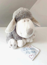 Peluche/Doudou Mouton Blanc Gris Étoiles Argentées 20cm Assis Nicotoy Simba Toys