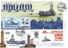 NAV09JA-24B : 2010 - Pli "Retour de mission du PH Jeanne d'Arc à Brest" - oblit.