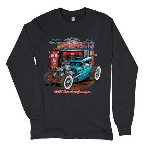 Hot rod garage long sleeve - rod,